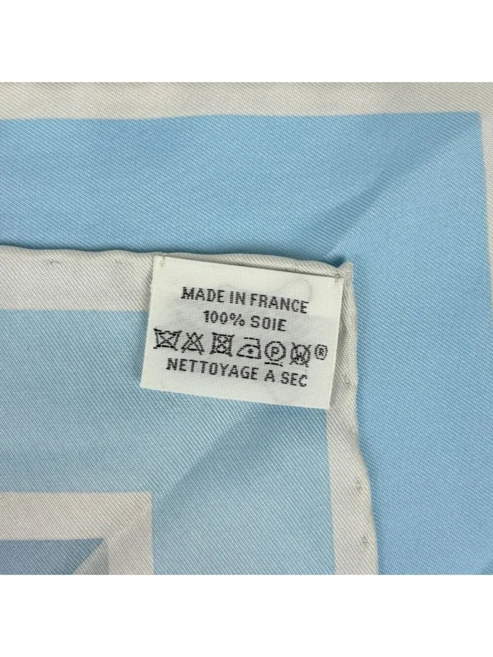 Hermes Carre 90 Brides Et Destin Scarf Silk Blue Multicolor